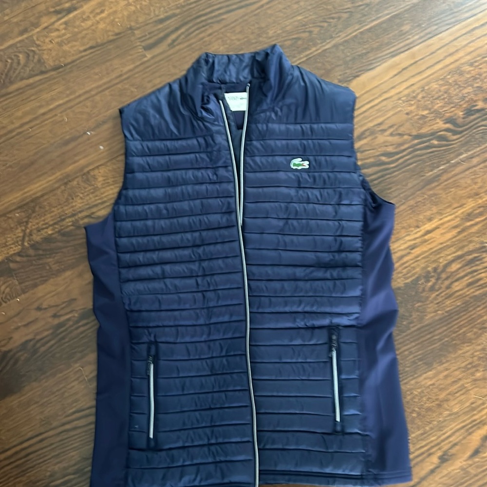 Men’s Lacoste puffer vest Navy size XL